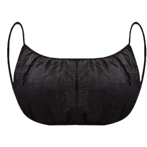 Bra Non Woven Disposable Black Pack of 50 Pieces, Wholesale Prices