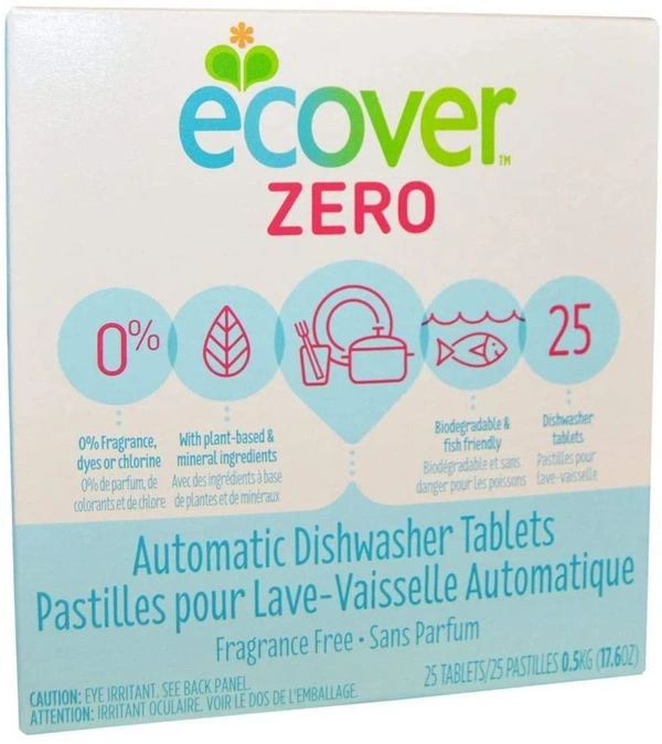 Ecover Zero Automatic Dishwasher Tablets Fragrance Free 25 Tablets