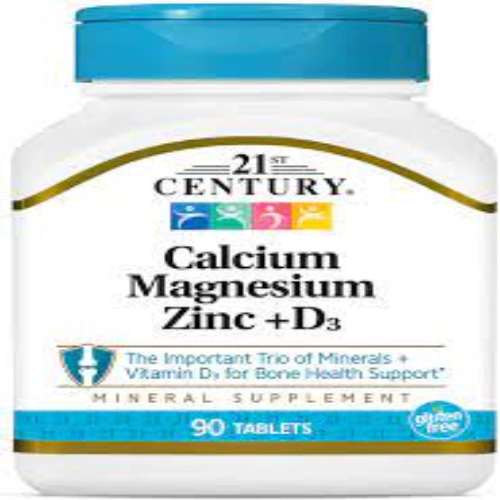 21st Century Calcium Magnesium Zinc Plus Vitamin D 90 Tablets