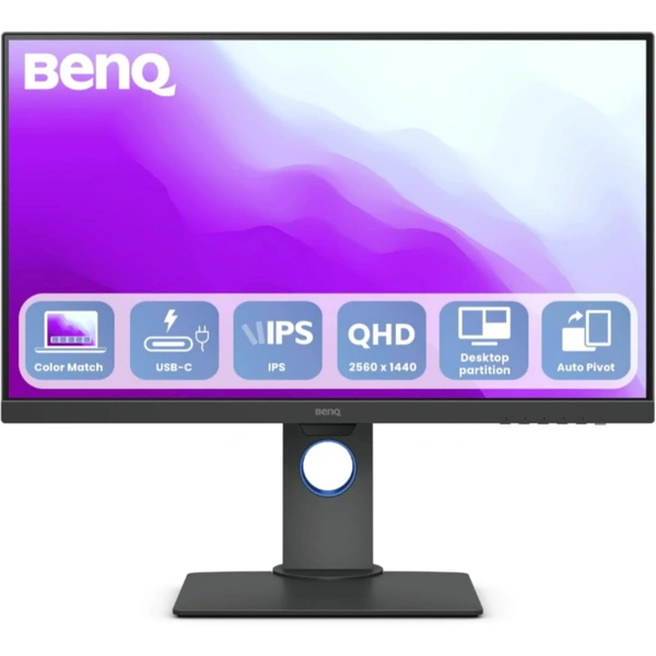 Benq PD2705Q 27 inch 2K QHD Monitor Display Pilot KVM Low Blue Light