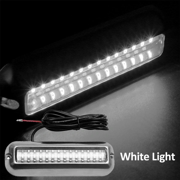 LED Boat Light, 42 LEDs Waterproof 316 Stainless Steel Underwater Light