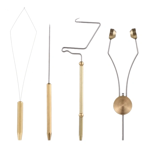 Fliegenbinden Kit Mit Schraubstock, Whip Finisher, Bodkin