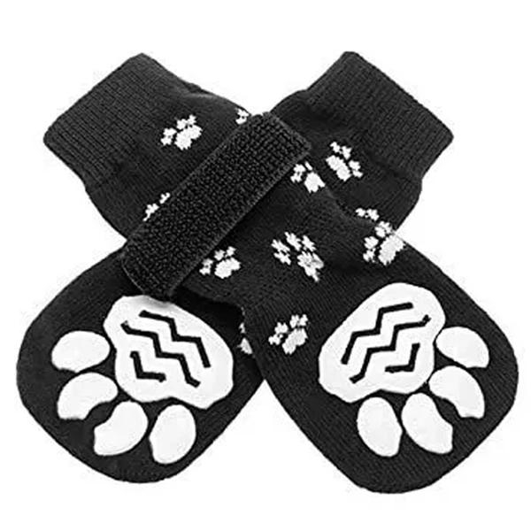 Christmas Socks Indoor Warm Dog Socks Doublesided Soft Pet Paw Guard