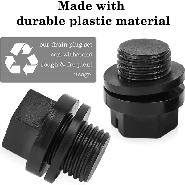 Swimming Pool Pump Plug With Gasket Replacement Pool Drain Pump Plug