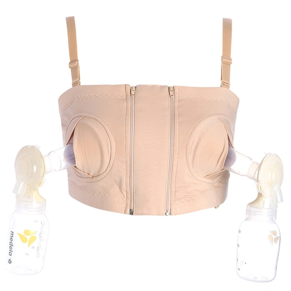 Women HandsFree Maternitys Breast Pump Bra Cotton Pumping Nursing Bra
