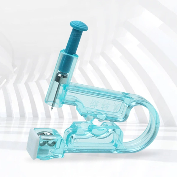 Disposable Safety Ear Piercing Guns With Ear Stud Asepsis Pierce Kit Manual Safe No Pain Sterile