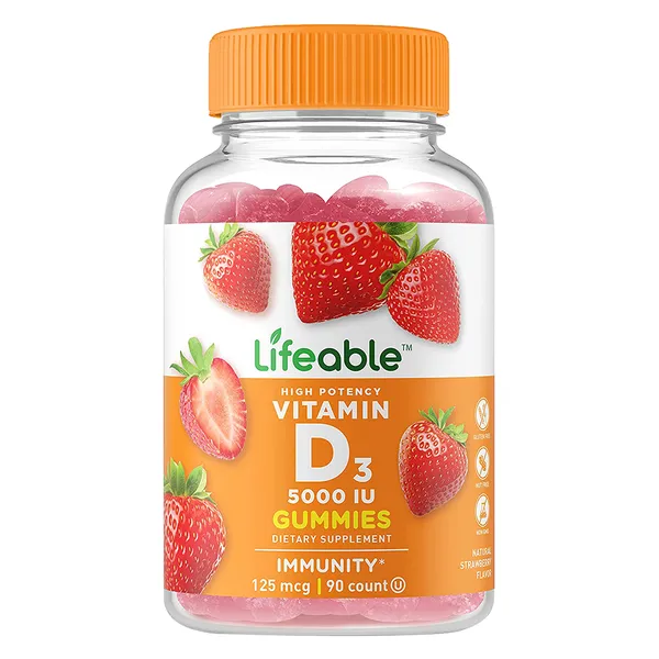 Lifeable Vitamin D3 Dietary Supplement 125mcg 90 Gummies Wholesale Tradeling