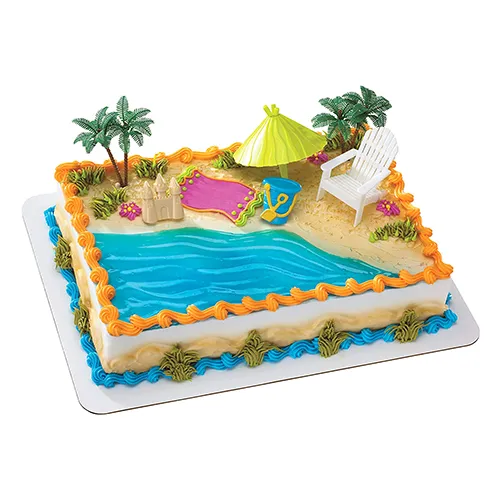 Amazon.com: Beach Chair Umbrella Cake Decoration, 15Pieces Summer Ocean Cake  Toppers, Tropical Hawaiian Aloha Luau Theme Party Decorations Supplies for  Pool Party Birthday Wedding Baby Shower : Grocery & Gourmet Food