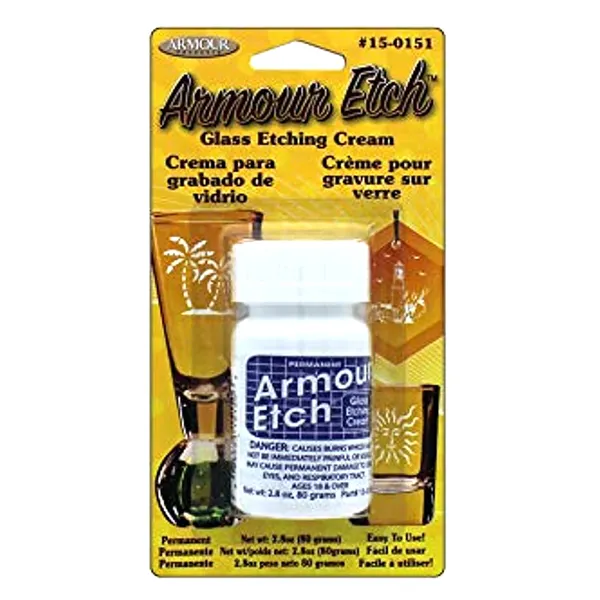 Armour Etch Glass Etching Cream 2.8floz Wholesale Tradeling