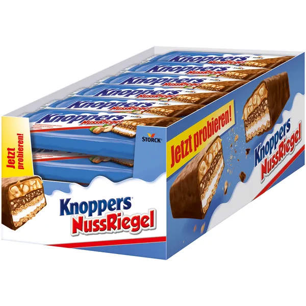 Knoppers Nut Bars 42 gr Pack Of 24 Wholesale Tradeling