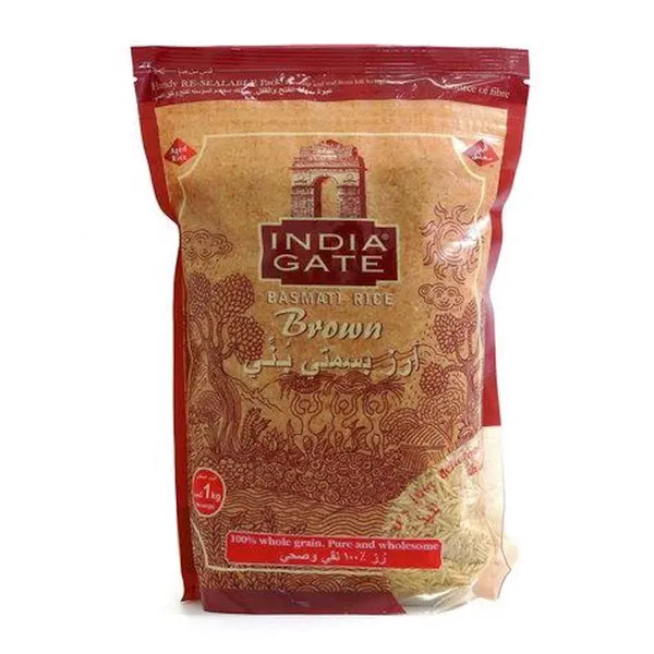 India Gate Brown Basmati Rice 1 kg Wholesale Tradeling