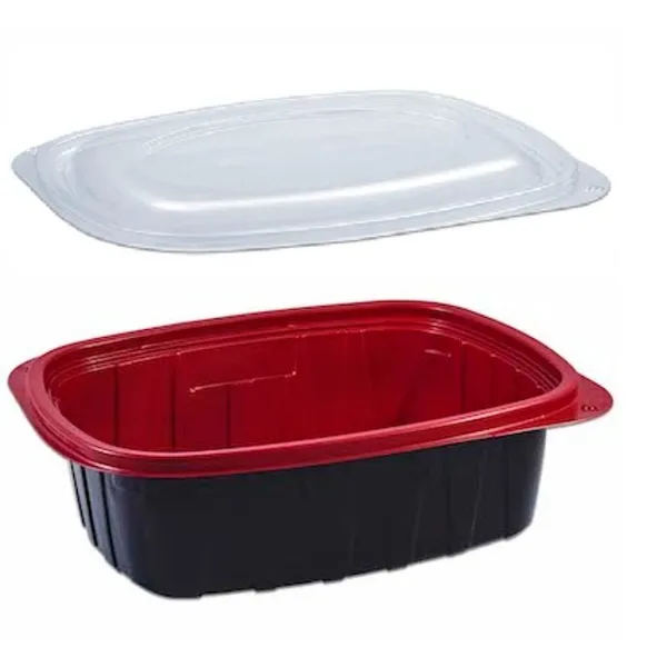 Bayader Disposable Plastic Clear Microwave food Containers 36oz With