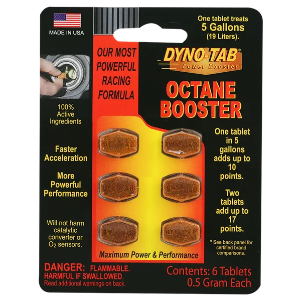 Dyno Tab 45456 Octane Booster HP For Gasoline Engines 6 Tablets