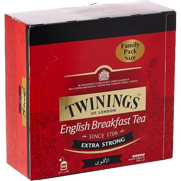 Twinings Tea Bags English Breakfast Extra Strong 100 Pieces Wholesale