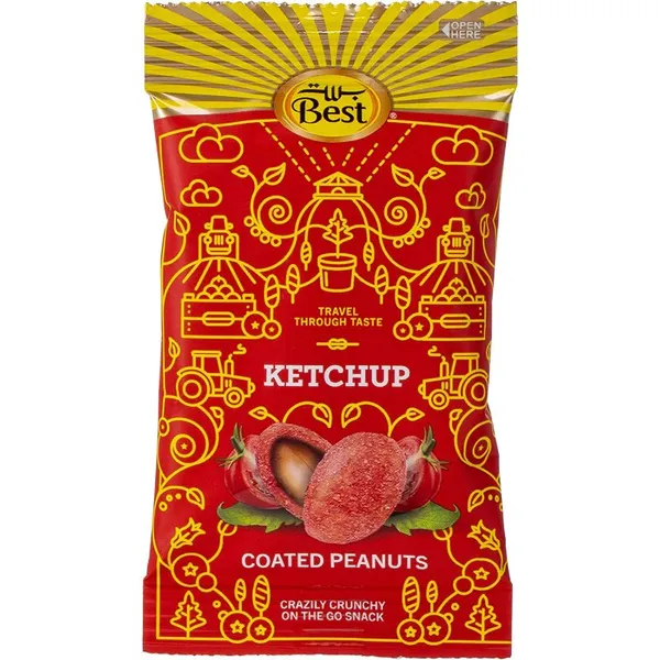 Best Peanuts Coated Ketchup Flavour 30 x 13g Wholesale Tradeling