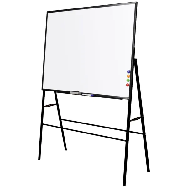 Deli White Board With Stand 90x150 cm Without Trolley Black Wholesale