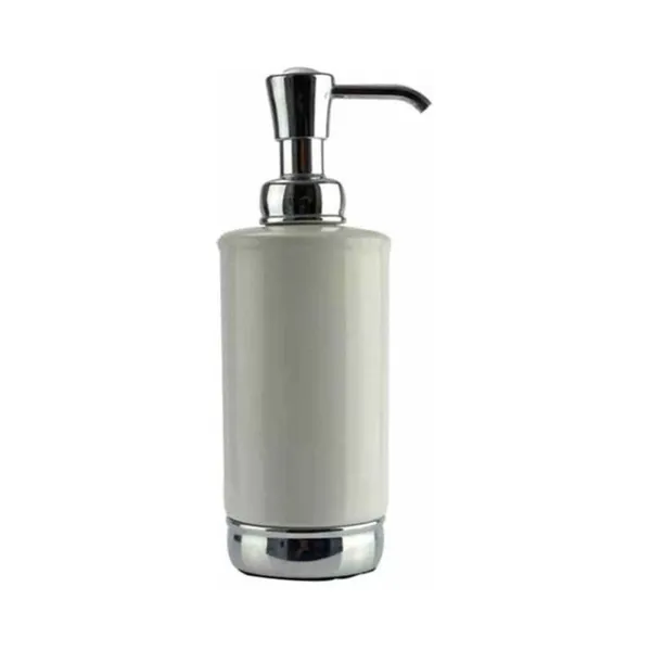 Interdesign York Lotion Dispenser White/Chrome 7.88X2.75X2.75Inch