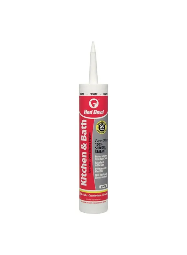 Red Devil Silicone Kitchen And Bath Sealant Clear 300ml Wholesale