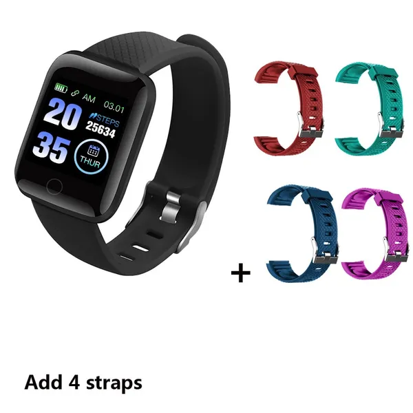 LIGHTBEK Smart Watch Men Women Blood Pressure Waterproof Music Control