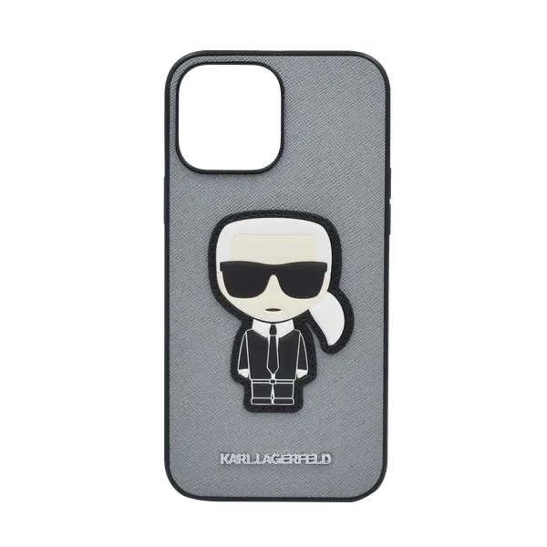 Karl Lagerfeld Pu Saffiano Case With Ikonik Patch And Metal Logo For ...