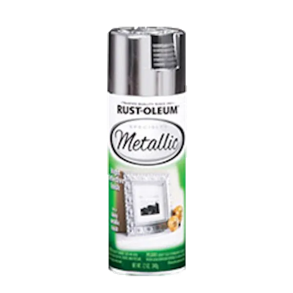 Rust Oleum Metallic Silver Spray Paint 1915830 Metallic Accents 325 ml