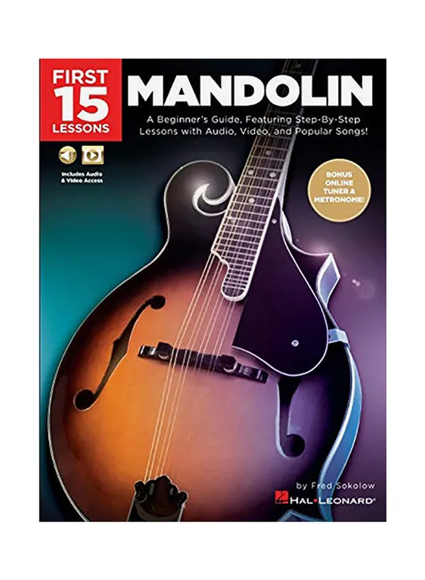 First 15 Lessons Mandolin Paperback English By Fred Sokolow