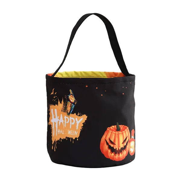 LED Light Up Halloween Bucket Halloween Tote Bags With handle 3 Light