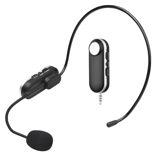 Uhf Headset Wireless Microphone Professional Wireless Mic Set 6.35mm