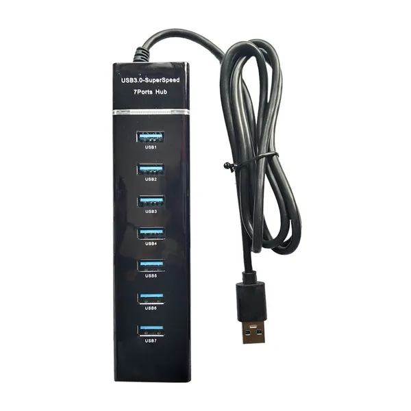 Usb3.0 Splitter PlugAndPlay Computer Accessory 7 Ports 120 Cm