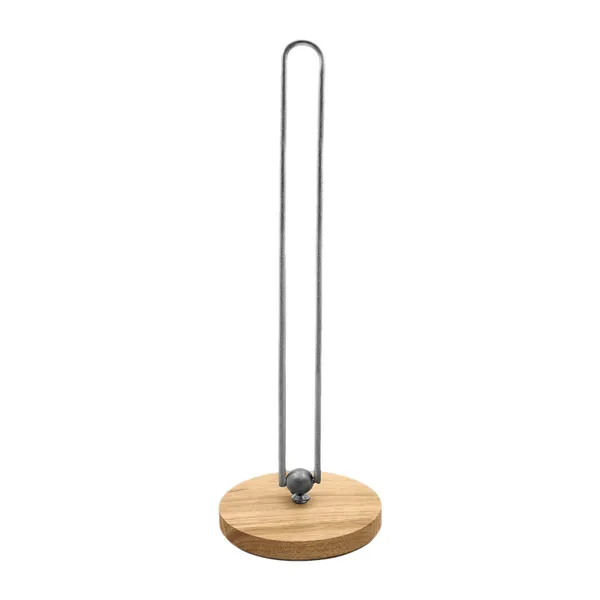 Vertical Paper Towel Holder With Wood AntiSkid Base Free Standing Paper Towel Holder Countertop