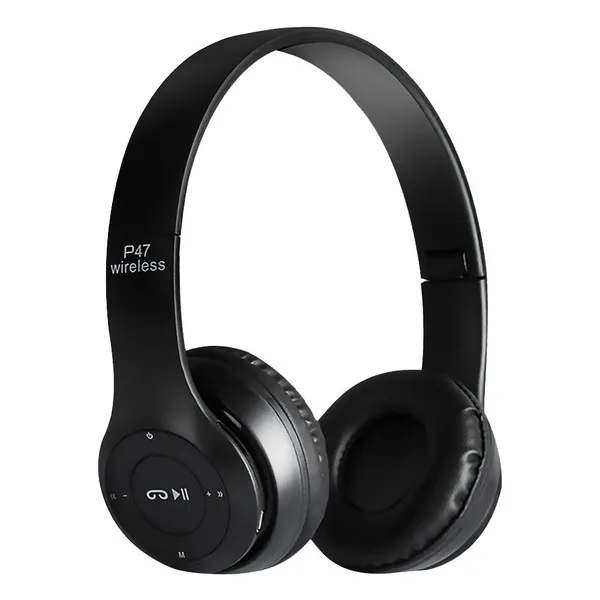 Stereo OverHead Gamer Headphones Wireless Black