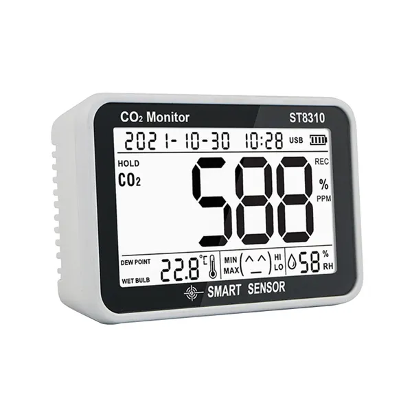 Smart Sensor St8310 Air Quality Monitor 3 In 1 Indoor Co2 Temperature
