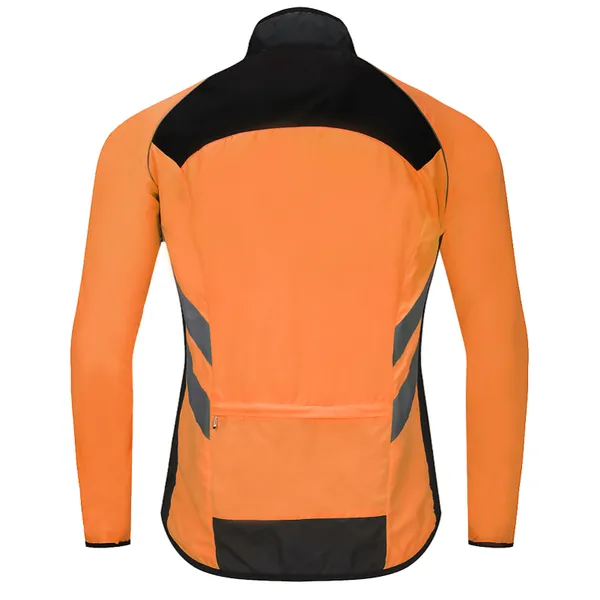 Metavers Men Cycling Jacket, Orange, 16 x 14 x 3 cm Wholesale Tradeling