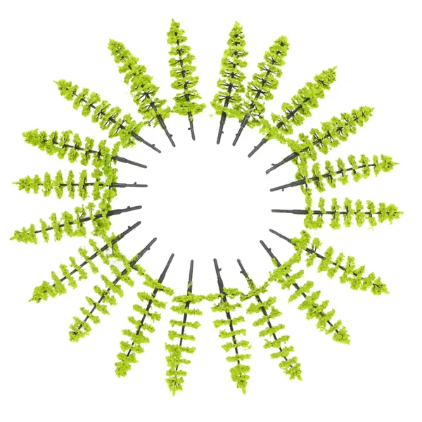 Metavers Mini Plastic Trees Scale Architectural Models Green 90mm 20