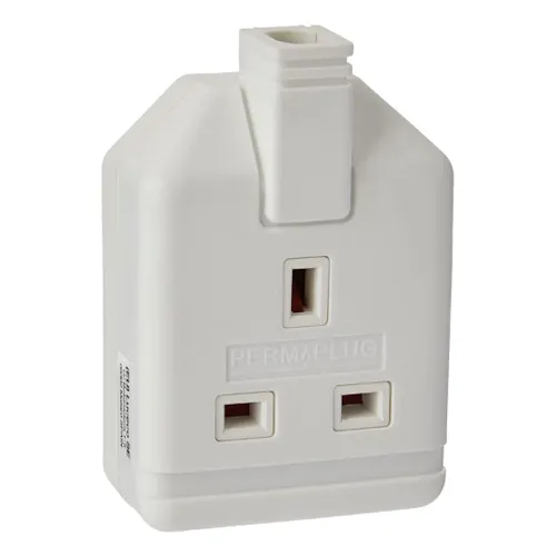 Nibeminent Masterplug Heavy Duty Single Trailing Socket White 3.7Inch