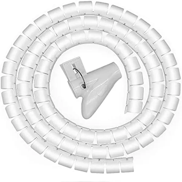 Nibeminent 6.6Ft Cable Tidy Sleeves, 79'' 2M Cable Management Wire, 13Mm 2M Cable Tidy Kit