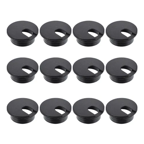 Nibeminent OSALADI Cable Wire Grommet Round Computer Desk Hole Cover
