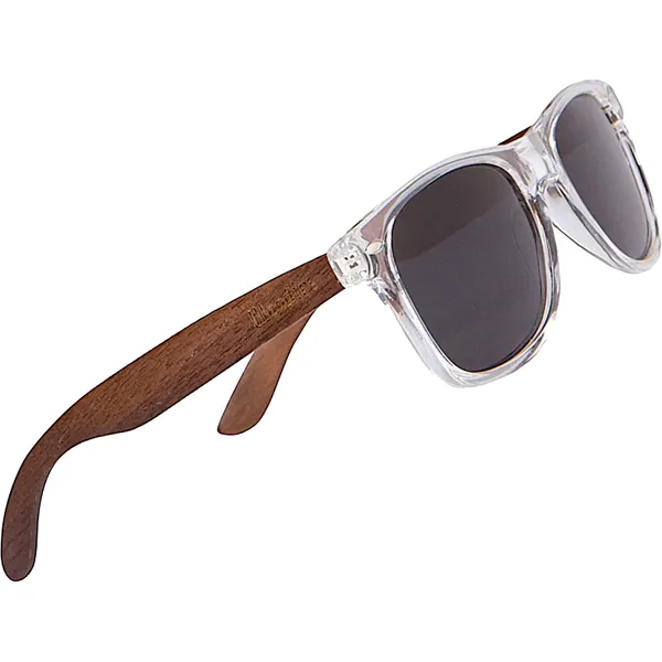 Woodies Walnut Wood Sunglasses With Clear Frame 16x7x4cm Wholesale