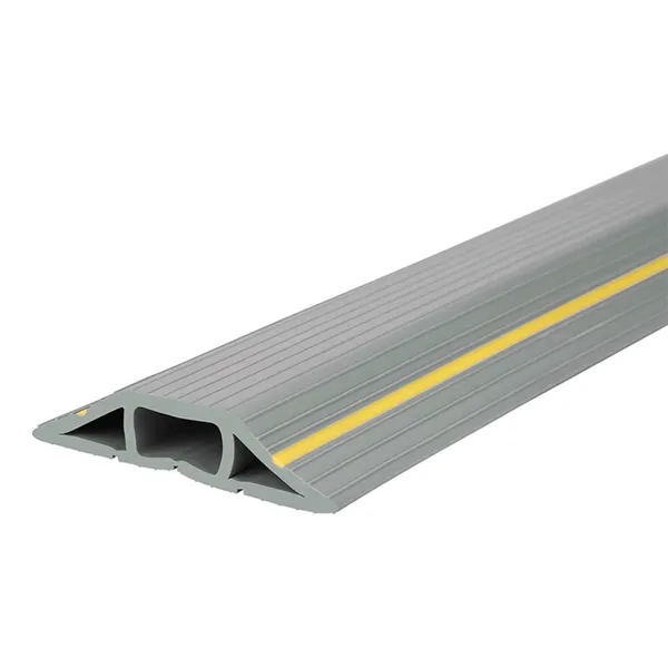 Nibeminent Protective Floor Cable Cover Grey And Yellow 6.5ft