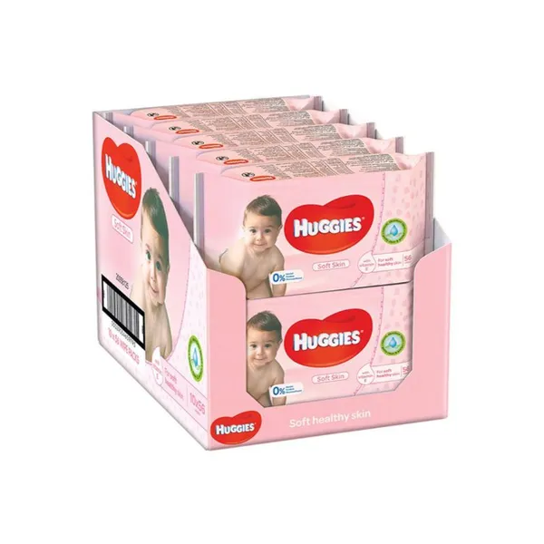 Huggies Baby Wipes For Soft Skin, 56 Count Wholesale Tradeling