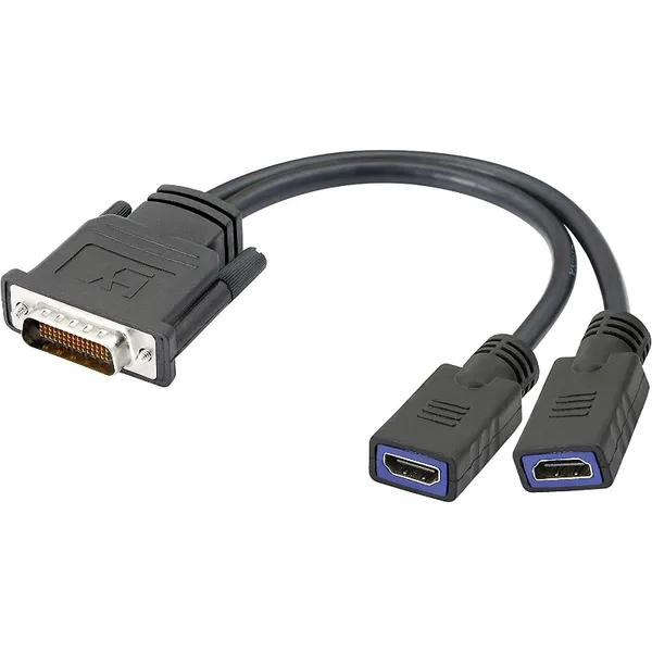 Xmsjsiy Dms 59 Pin To 2 Hdmi Cable, Dms 59pin Male To Hdmi 4k Female Dual Monitor Extension