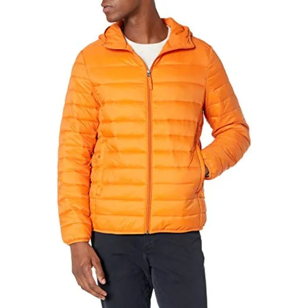 Lingyang Men's Lightweight WaterResistant Packable Hooded Puffer