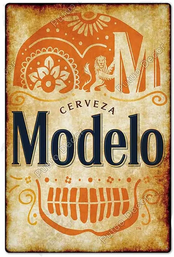 Beer Lover Tin Sign Cerveza Modelo Beer - Bar Decor, Cafe, Pub Wall Art Tin  Sign 12x8 Wall Decoration | Wholesale | Tradeling