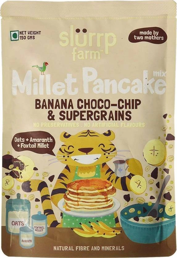 Slurrp Farm Millet Pancake Mix Banana Chocolate 150 Gr