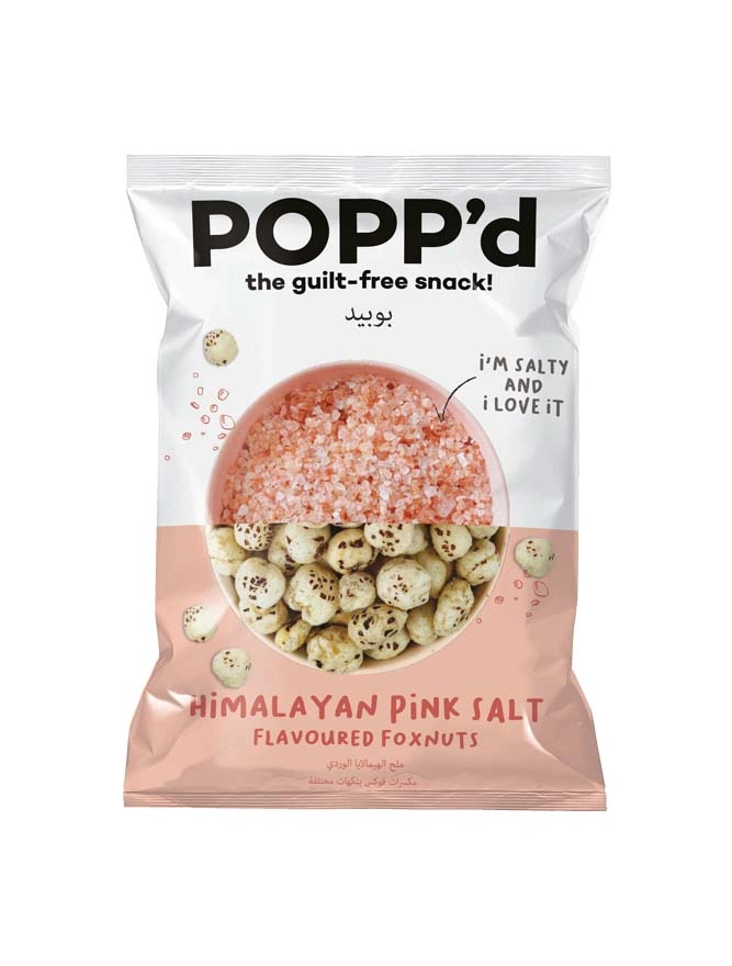 Popp'D Himalayan Pink Salt Puffed Lotus Seed Snack 35 gr