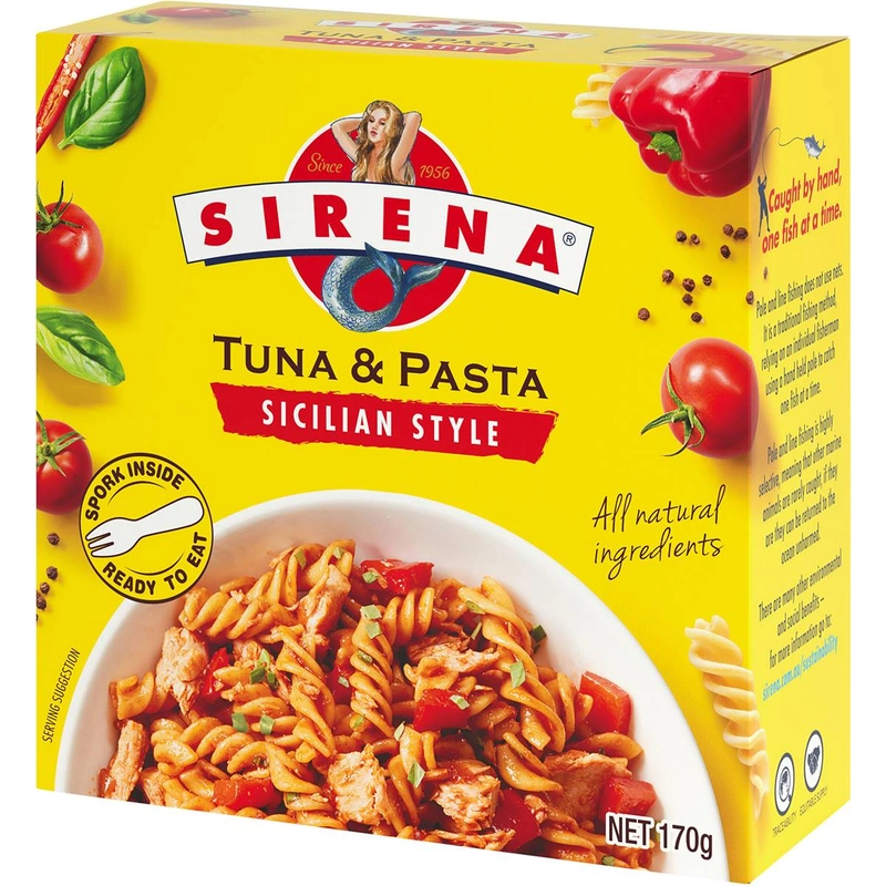 Sirena Tuna Sicillian Style Pasta 170 Gr
