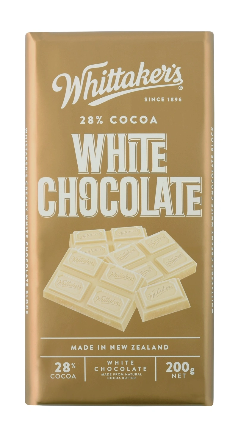 Whittaker White Chocolate Bar 200 Gr