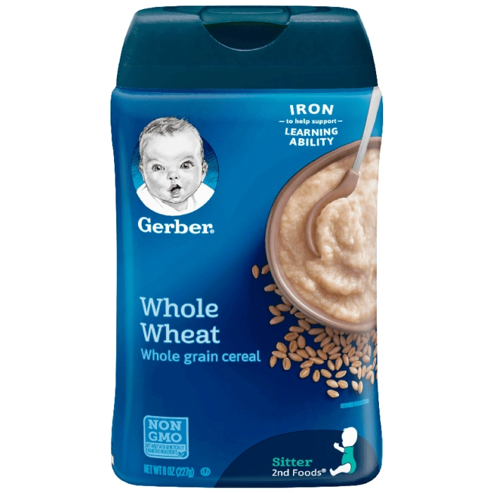 Gerber 2Nd Foods Cereal Non Gmo Wholewheat 227 Gr
