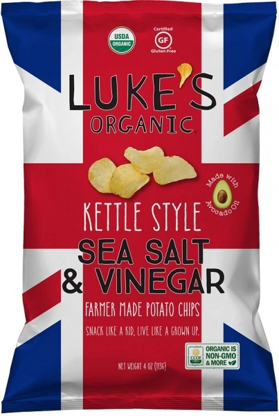 Lukes Kettle Sea Salt  Vinegar Chips 113 gr
