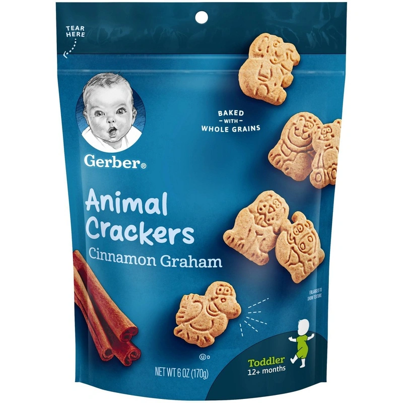 Gerber Animal Crackers Pouch 170 Gr